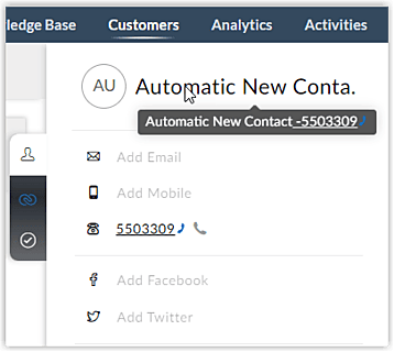Contacts screen showing auto-create contacts feature through Yeastar integrations in South Africa